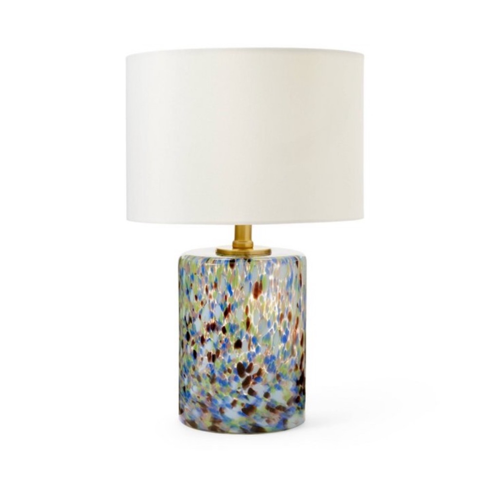 DVF Dot glass cylinder accent table lamp & shade